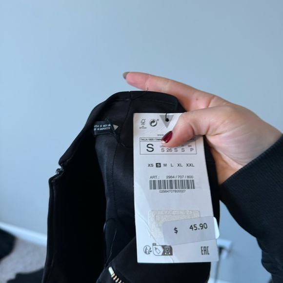 NWT Zara Zipper Corset Cropped Tube Top - Picture 8 of 8